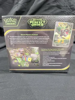 Pokemon TCG Mega Evolution Perfect Order Booster Box w/ Perfect Order PC ETB - Image 3