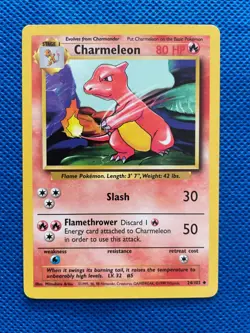 1999 Pokemon TCG Charmeleon Unlimited Base Set Non-Holo #24/102 - Image 2