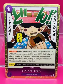 Colors Trap OP04-074 | Kingdoms of Intrigue - English | R Holo | One Piece NM - Image 1