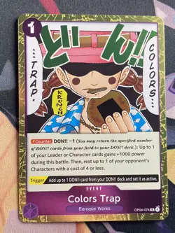 Colors Trap OP04-074 | Kingdoms of Intrigue - English | R Holo | One Piece NM - Image 2