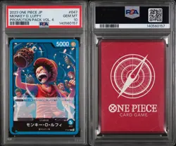 Monkey D Luffy: One Piece P-047 Promo Promotion Pack Vol. 4 Japanese - PSA 10 - Image 1