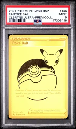 Poke Ball SWSH146 PSA 9 Black Star Promo Pokemon Card - Image 1