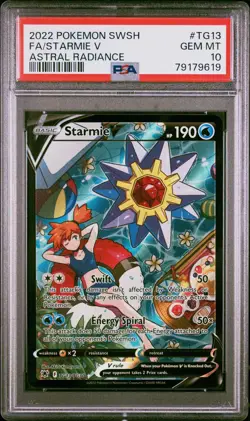 Pokemon TCG Starmie V Astral Radiance TG13/TG30 Holo Ultra Rare GEM MT 10 - Image 1