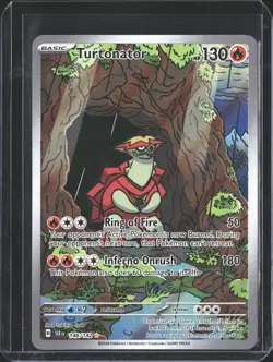 Turtonator 146/142 Illustration Rare Stellar Crown Pokemon NM/M - Image 1