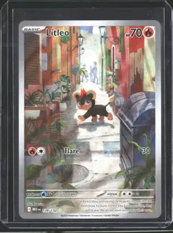 Litleo 139/132 Illustration Rare Mega Evolution Pokemon NM/M - Image 1