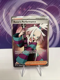 Pokemon TCG Roxie's Performance 112/086 Chaos Rising Full Art Holo NM - Image 1