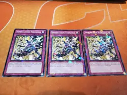 Yugioh - Infestation Terminus DT07-EN100 LP/NM Duel Terminal Shatterfoil x3 - Image 1