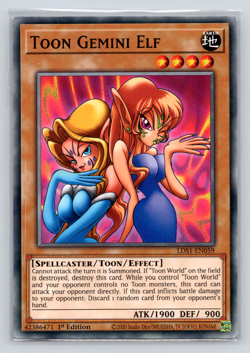 LP Toon Gemini Elf - LDS1-EN059 - Common - 1st Edition - Yugioh - Image 1