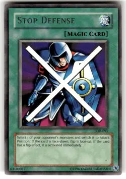 Yugioh - Stop Defense LOB-095 Unlimited - The Legend of Blue Eyes White Dragon - Image 1