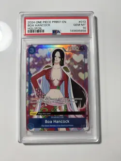 PSA 10 Gem Mint Boa Hancock ST03-013 Holofoil PRB01 The Best English Full Art - Image 1