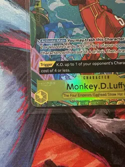 2024 One Piece Monkey D Luffy OP07-109 (TR) Treasure Rare Two Legends Nm/Lp - Image 5