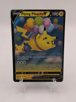Pokemon 2021 Flying Pikachu VMAX Full Art Celebrations Card 006/025 - Image 1