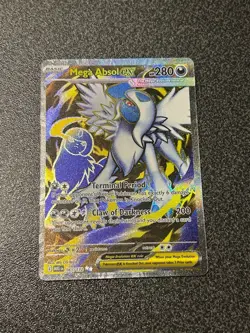 2025 Pokemon TCG Mega Evolutions Mega Absol EX 161/132 FULL ART MINT IN HAND - Image 1
