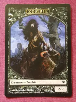 Magic The Gathering INNISTRAD ZOMBIE 8 token card MTG - Image 1