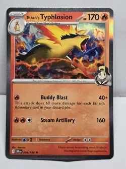 Ethan's Typhlosion (Non-holo) 34/182 Pokemon Deck Exclusives Rare Near Mint - Image 1