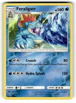 Feraligatr 20/73 Uncommon Shining Legends Reverse Holo Pokemon Near Mint - Image 1