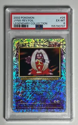 2002 Pokemon Legendary Collection JYNX #26 FIRECRACKER REVERSE HOLO- PSA 6 - Image 3