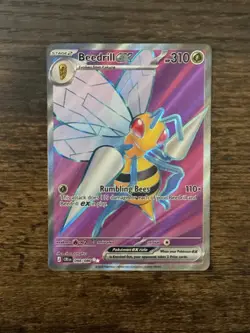 Pokemon TCG Beedrill Ex 098/086 Secret Rare Full Art - Chaos Rising NM/M - Image 1