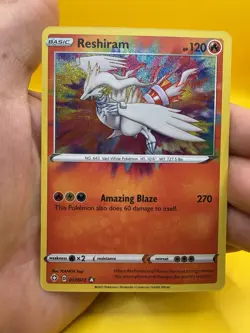 🔥Reshiram Amazing Rare Shining Fates 017/072 Holo 2021 Pokemon MINT NEW - Image 1