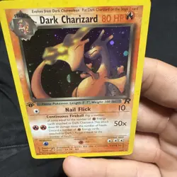 Pokemon Dark Charizard Holo Rare TCG 1st Edition 4/82 NM/LP - Image 5