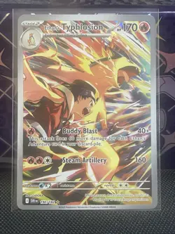 Pokemon Ethan's Typhlosion Full Art Holo Illustration Rare 190/182 Sv10 - Image 1