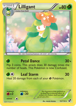 Lilligant 10/114 R Black & White Pokemon VLP - Image 1