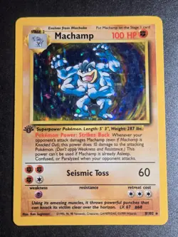 Machamp 8/102 HP Deck Exclusives Holo Holo Rare Pokemon - Image 1