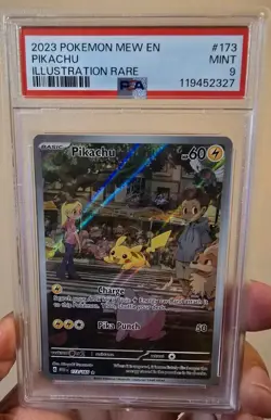 Pokemon Scarlet & Violet 151 Illustration Rare Pikachu 173/165 PSA 9 English - Image 1