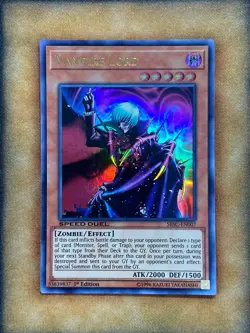 Yugioh Vampire Lord SBSC-EN007 Ultra Rare 1st Ed Speed Duel NM - Image 1