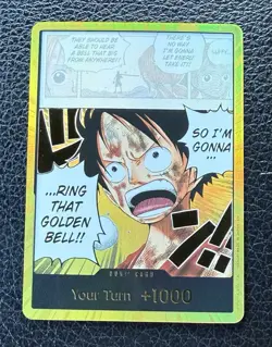One Piece Gold DON!! OP15 Luffy Ring That Golden Bell Adventure On Kamis Island - Image 1