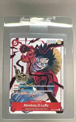 Monkey D. Luffy 2025 One Piece 3rd Anniversary Tournament Promo ST01-012 (B) - Image 1