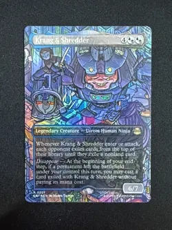 Krang & Shredder (BORDERLESS FOIL) - TMNT (Magic) NM - Image 1