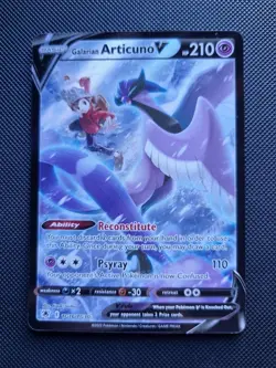Pokemon Galarian Articuno V Tg16/Tg30 Swsh10: Astral Radiance Holo - Image 1