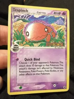 Pokemon Card Lot Trapinch 69/101 EX Dragon Frontiers Reverse Holo Logo Stamp - Image 1