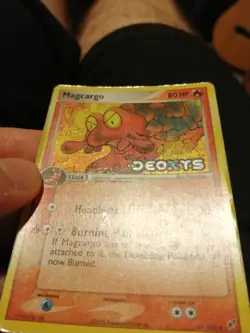 Pokemon Card Lot Magcargo EX Deoxys 37/107 Reverse Holo Logo Stamp Eng - Image 3