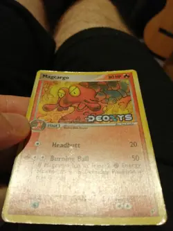 Pokemon Card Lot Magcargo EX Deoxys 37/107 Reverse Holo Logo Stamp Eng - Image 4
