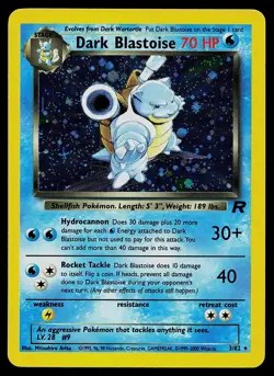 Pokemon Card - Dark Blastoise Team Rocket 3/82 Holo Rare - Image 1