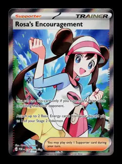Rosa's Encouragement 114/088 Ultra Rare Perfect Order Pokemon Near Mint - Image 1