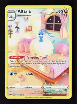 Altaria GG19/GG70 Holo Crown Zenith Galarian Gallery Pokemon NM - Image 1
