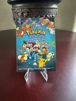 1999 Topps Pokemon Series 1 TV Animation Checklist Blue Logo NNO - Image 1