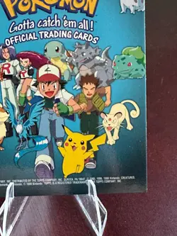 1999 Topps Pokemon Series 1 TV Animation Checklist Blue Logo NNO - Image 4