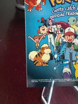 1999 Topps Pokemon Series 1 TV Animation Checklist Blue Logo NNO - Image 5