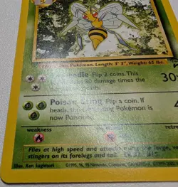 Pokemon Card Base Set 2 Beedrill 21/130 Rare - Image 3