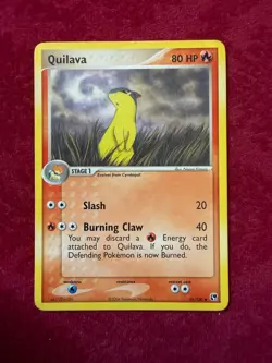 Pokemon TCG Quilava Non-Holo 51/100, Sandstorm (MP) - Image 1