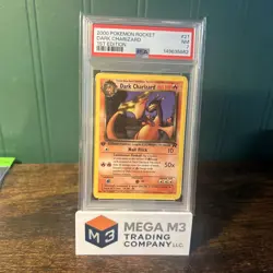 2000 Pokemon Rocket 1st Edition NON HOLO Dark Charizard #21 PSA 7 NM - Image 1