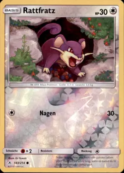 Pokemon 143/214 - Rattfratz - Krafte im Einklang - Reverse Holo - Image 1