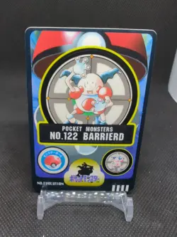 1997-1998 Bandai Pocket Monsters Pokemon Sealdass #122 Barrierd Mr. Mime - Image 1