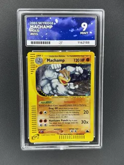 Pokemon TCG Machamp H15 Skyridge Holo Rare ACE 9 Mint - Image 1