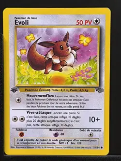 Carte Pokemon Evoli 51/64 Edition 1 Ed 1 Jungle Wizards FR - Image 2