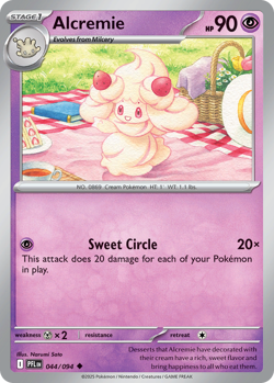ALCREMIE 044/094 UNCOMMON PHANTASMAL FLAMES POKEMON NM - Image 1